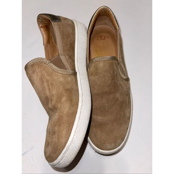 Ugg Alameda Slip On Suede Sneakers Chesnut Size 7.5 Chestnut Brown - Picture 4 of 8